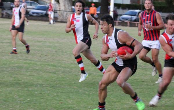 A star at the Saints, Purvis delivers the goods both in the midfield and up forward.