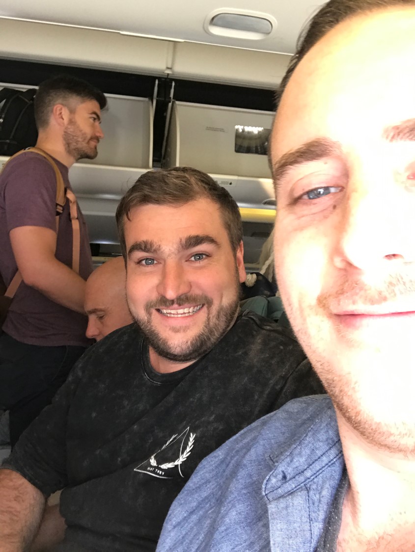 Jay and Jason en route to Sri Lanka.